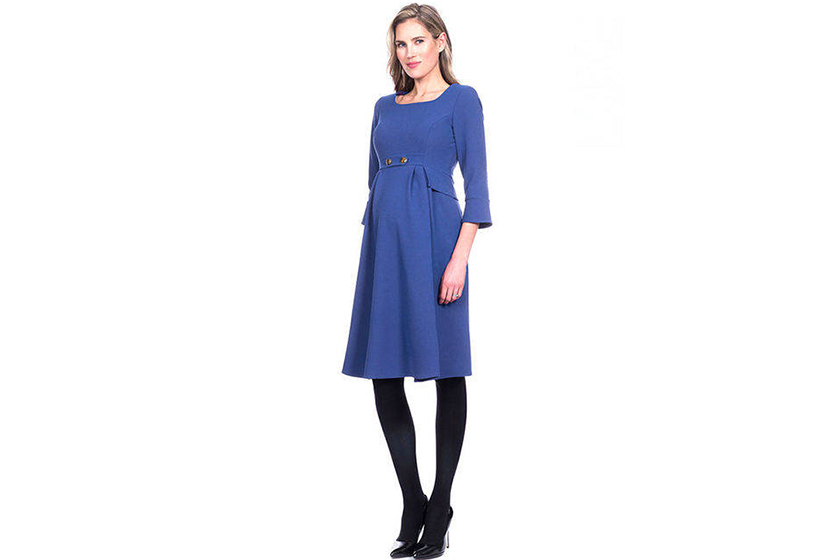 Seraphine Royal Blue Tailored Maternity Dress