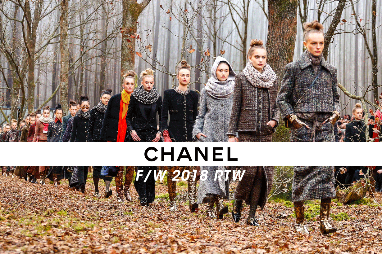 #PFW 最有詩意的時裝騷：Chanel 發佈 2018 秋冬系列，漫遊迷離又浪漫的森林