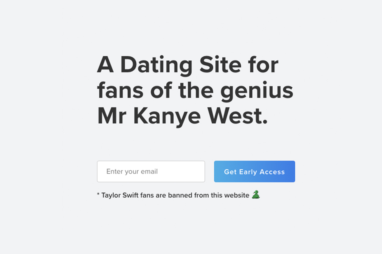 Kanye West 推出交友網站 Yeezy Dating 首條規定 Taylor Swift 粉絲禁止註冊