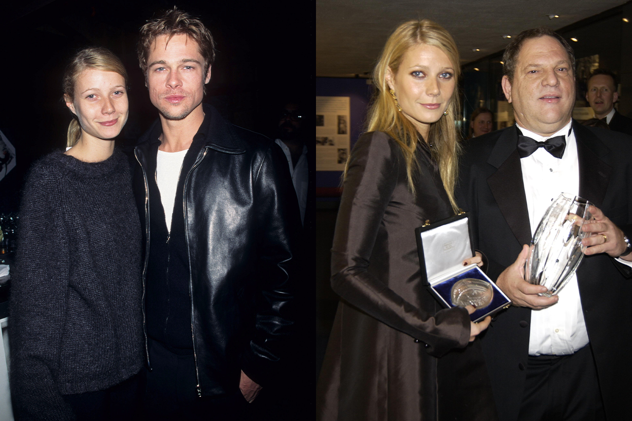 Gwyneth Paltrow , Brad Pitt and Harvey Weinstein