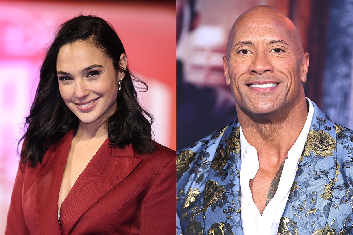 The Rock and Gal Gadot