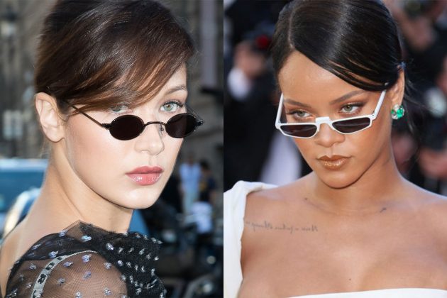 Rihanna Bella Hadid tiny Sunglasses