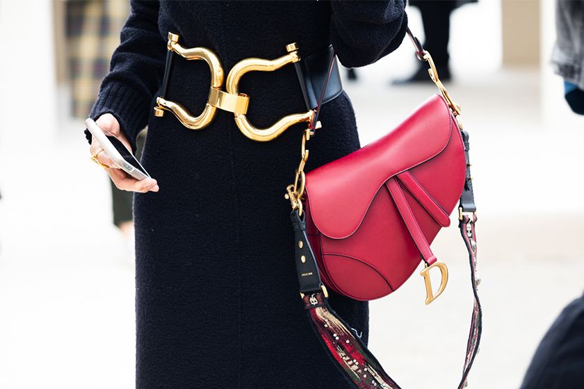 Paris Fashion Week Street Style Dior Saddle Bag