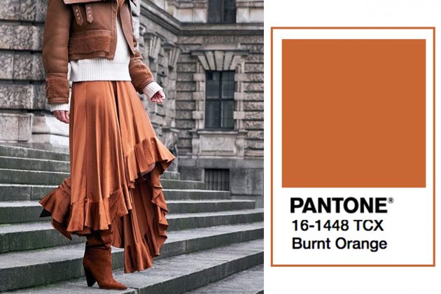 Pantone Burnt Orange is prefect for fall 2018