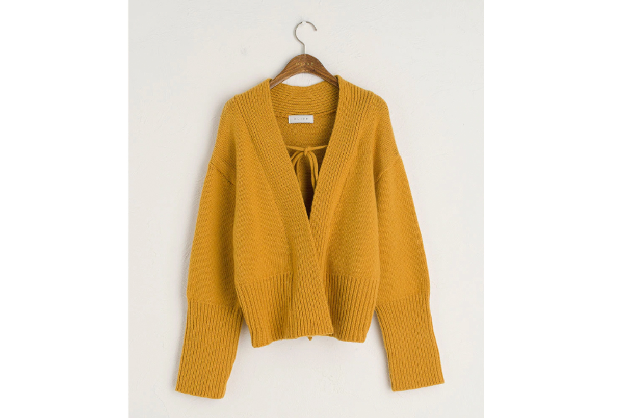 Olive Open Chunky Cardigan