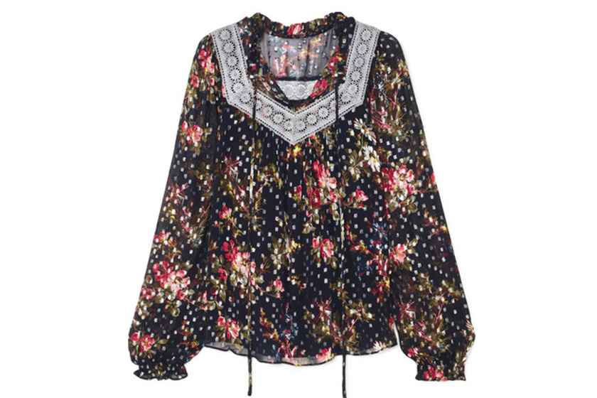 Needle & Thread Winter Forest Floral Blouse