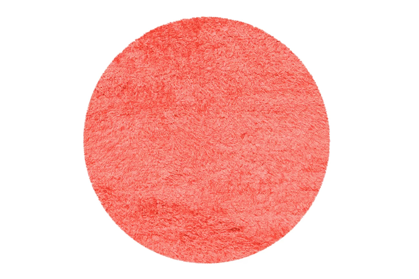 Azaleh Thick Plush and Cozy Hand-Tufted Coral Area Rug