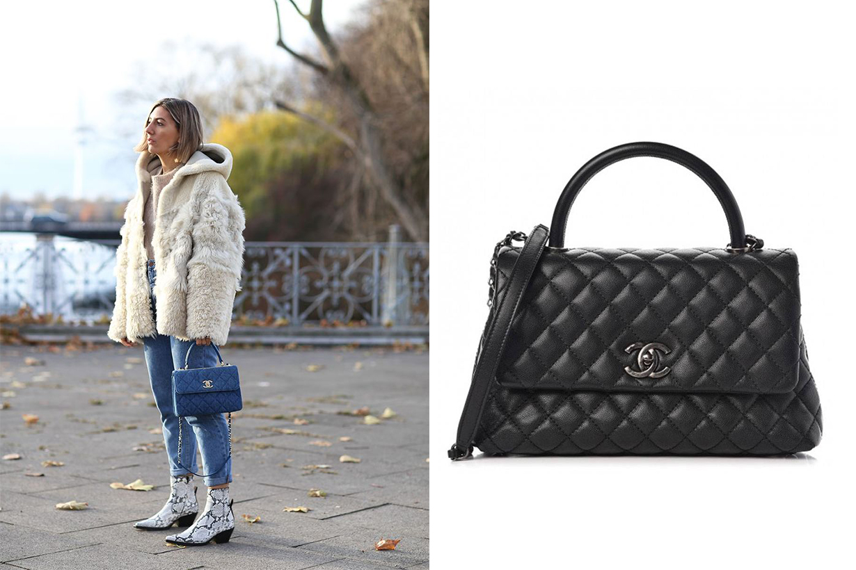 Chanel Coco Handle Bag Street Style