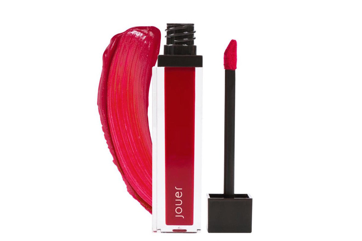 Jouer Cosmetics Long-Wear Lip Crème Liquid Lipstick in Fraise Bonbon