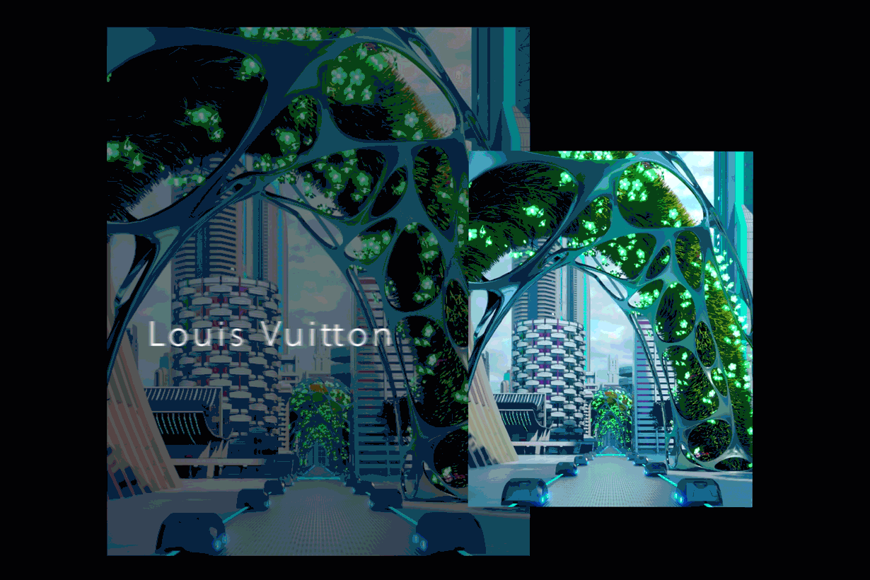 Louis Vuitton 將櫥窗變成藝術！未來的世界是這麼時尚