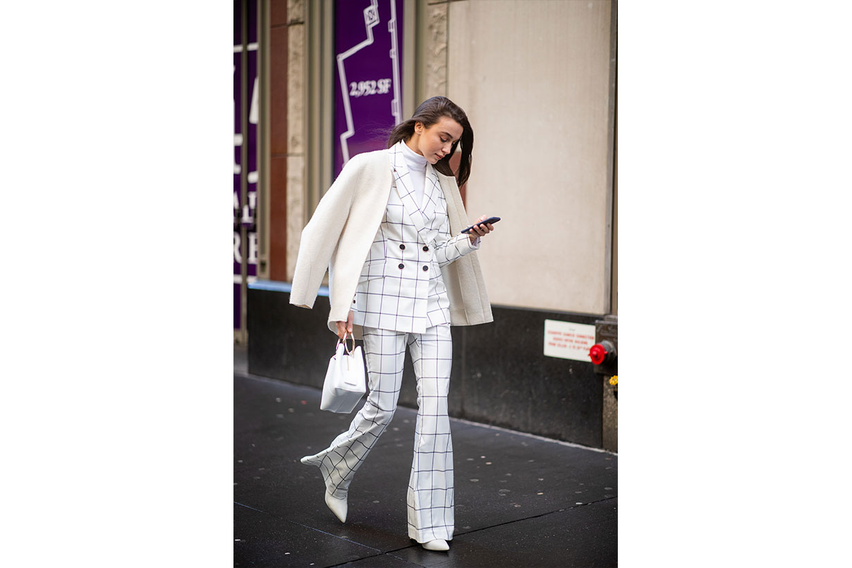 Plaid Street style 2019 fashion week