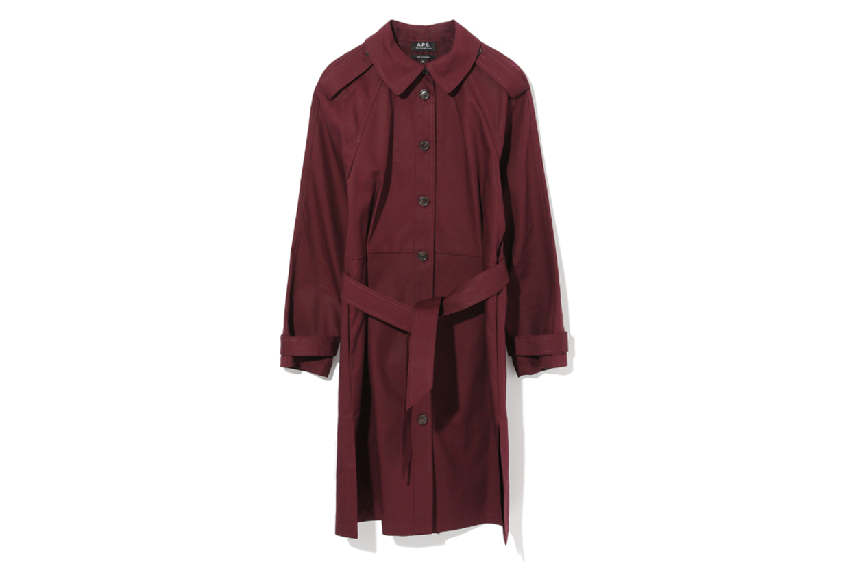A.P.C. Single Breasted Trench Coat