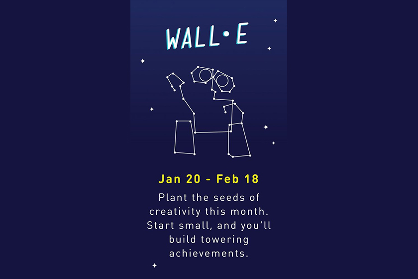 disney pixar horoscopes Wall-E