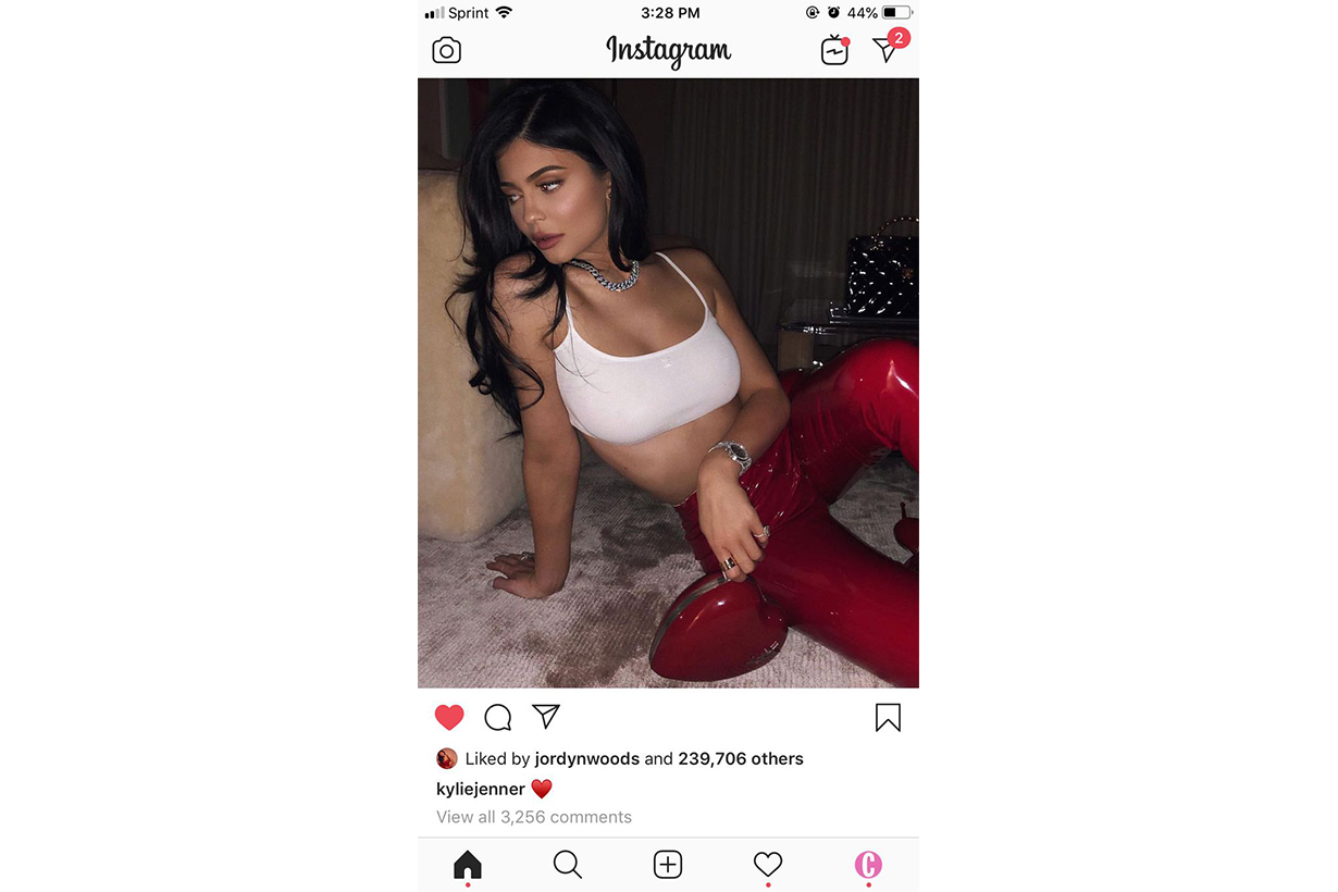 Kylie Jenner Jordyn Woods Instagram Like