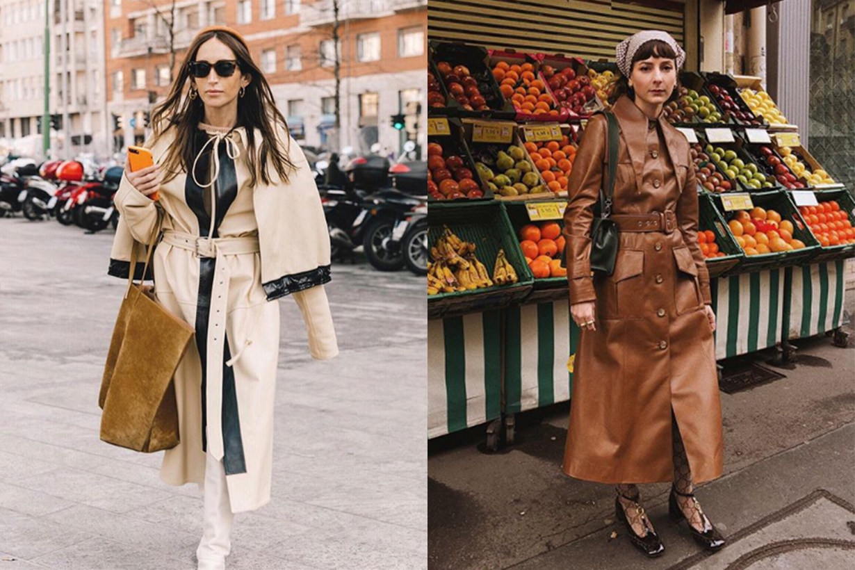Leather Coats Street Style