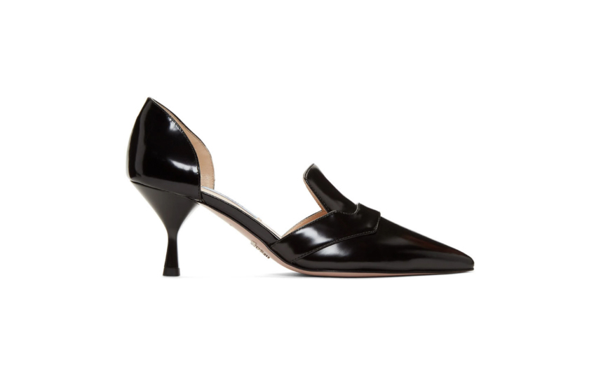 Prada Black D'Orsay Heels