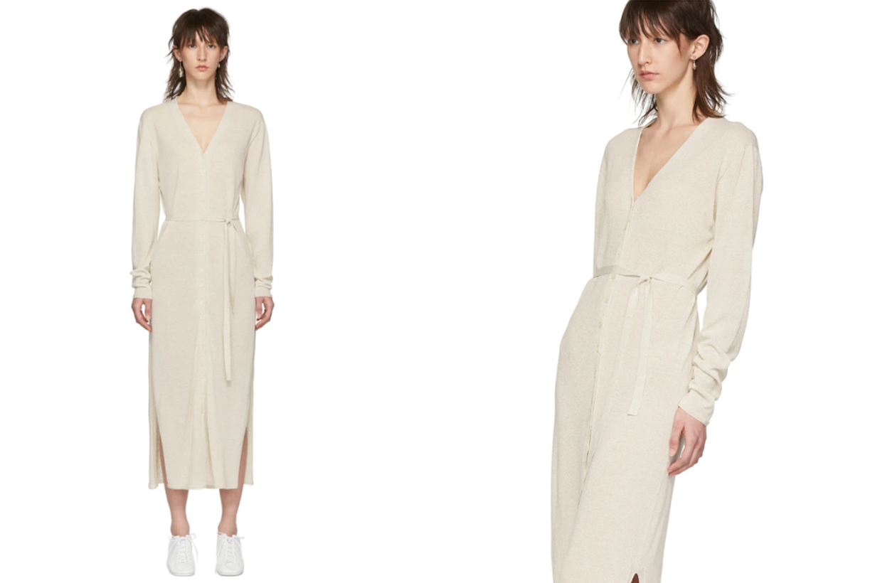 Lemaire Off-White Cardigan Dress