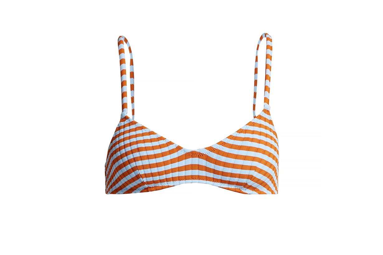 The Rachel Striped Bikini Top