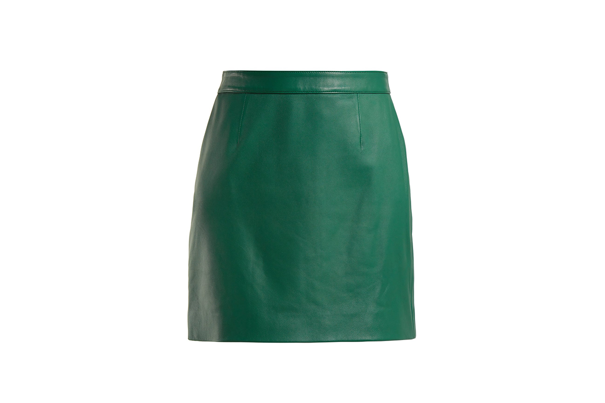 Alexachung Leather Mini Skirt