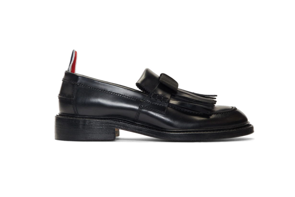 Thom Browne Black Bow Loafers