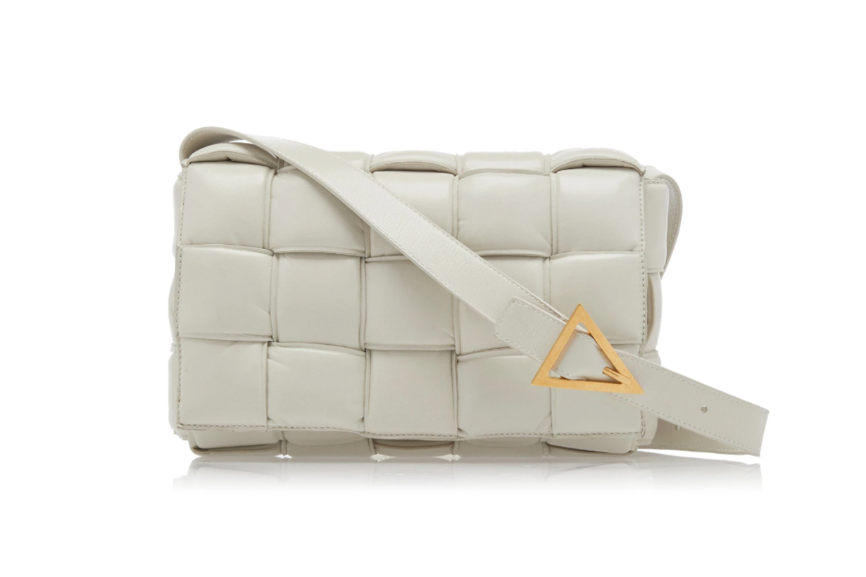 Bottega Veneta Intrecciato Patent-Leather Shoulder Bag