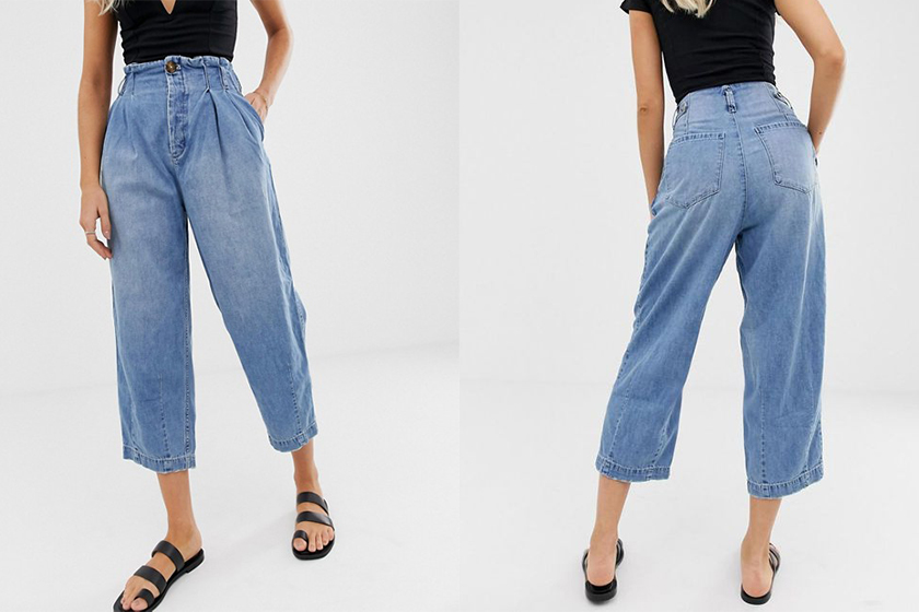 denim trend 2019 paperbag jeans