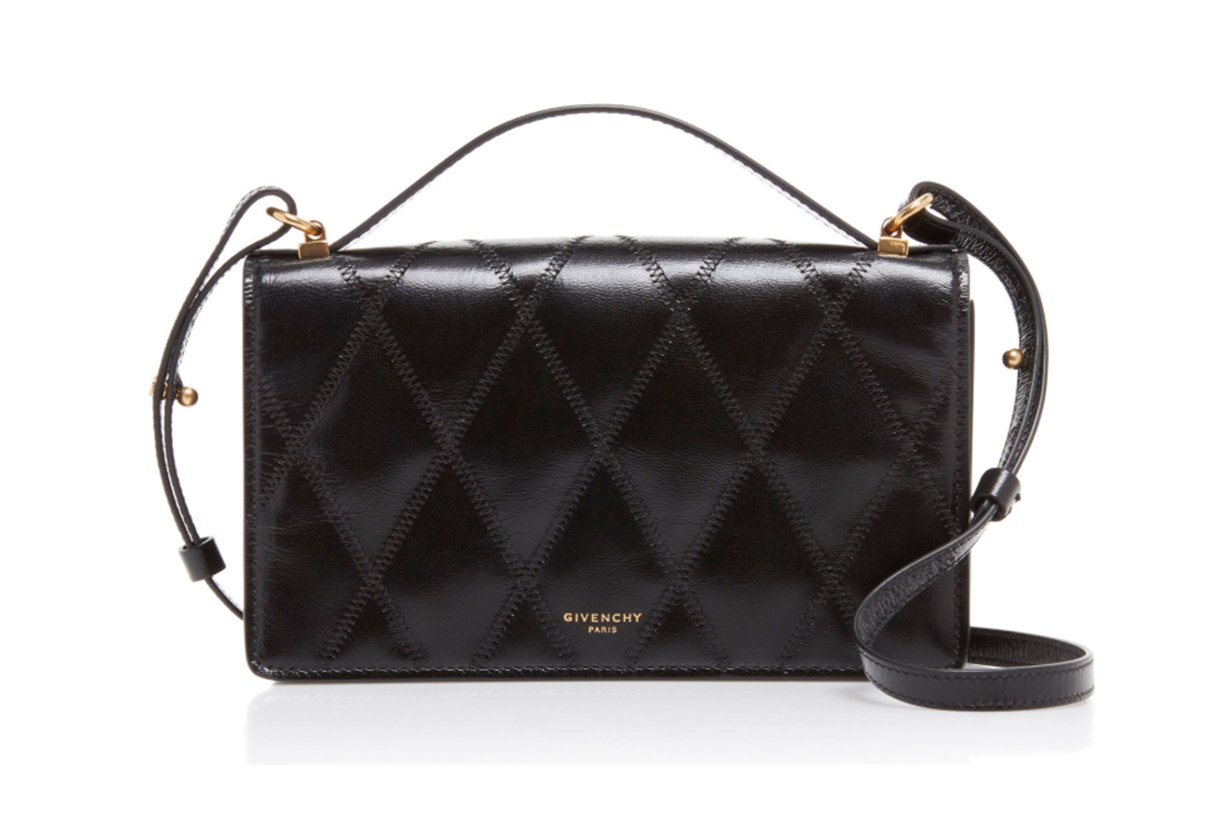 Givenchy GV3 Quilted-Leather Clutch