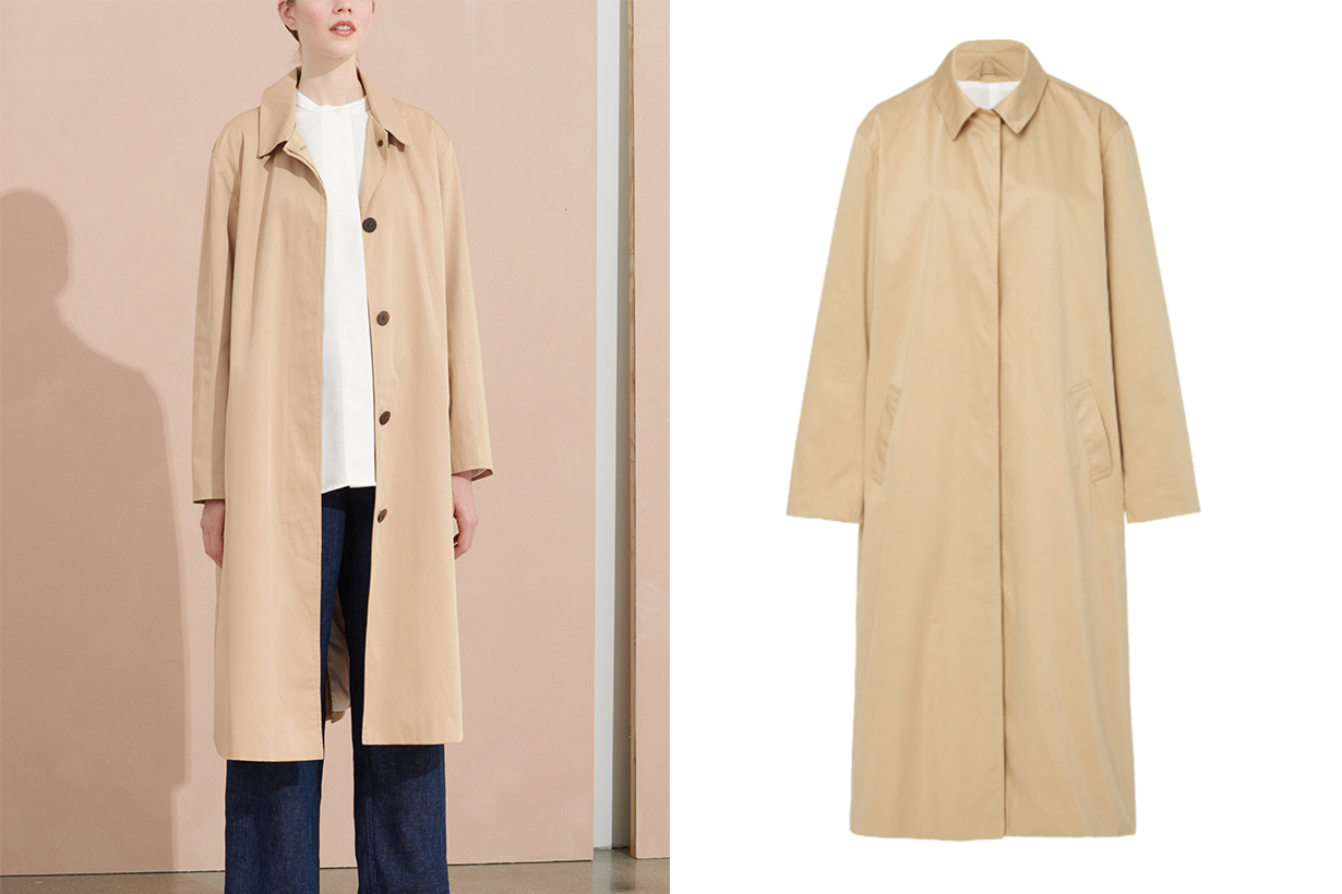 Minoux Single Breasted Trench Coat