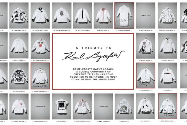 karl lagerfeld the white shirt project design charity