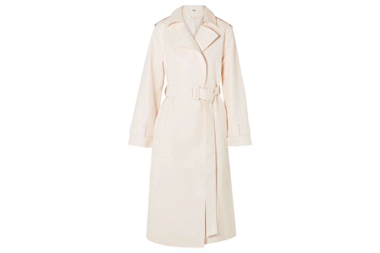 Eve Faux Leather Trench Coat