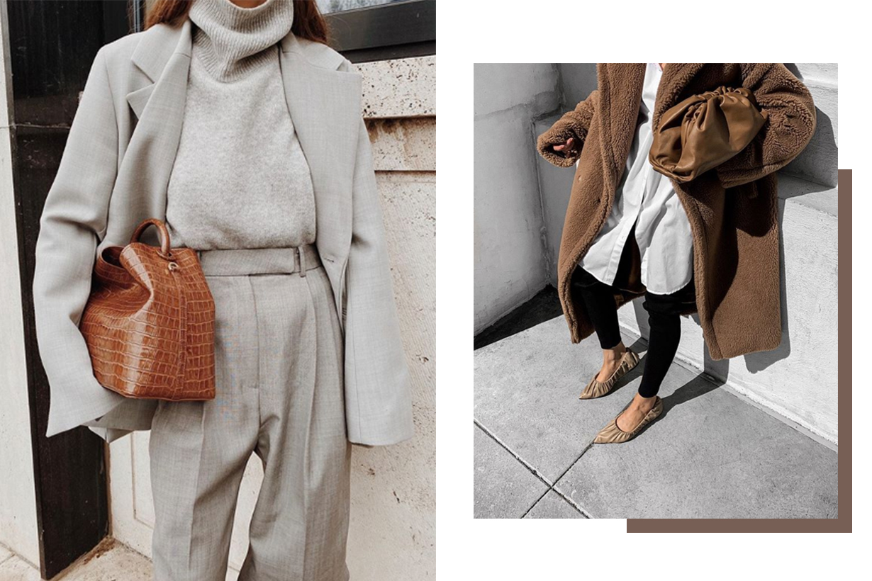Brown Handbag and Coat