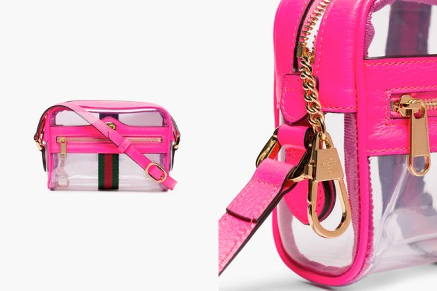 gucci ophidia pvc handbags browns pink yellow new
