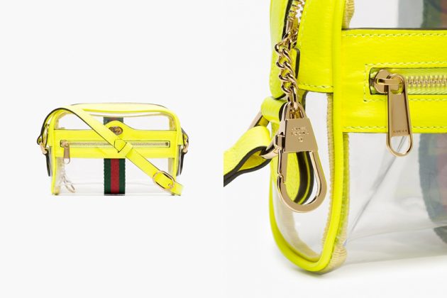 gucci ophidia pvc handbags browns pink yellow new