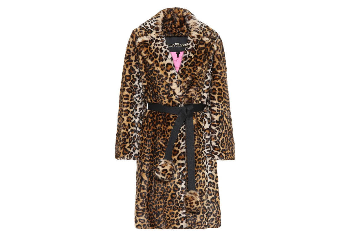 Leopard-print Faux-fur Coat