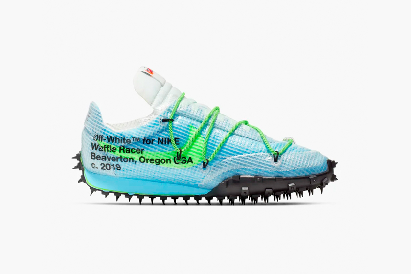 nike off white waffle racer athlete in prograss sneakers when debute