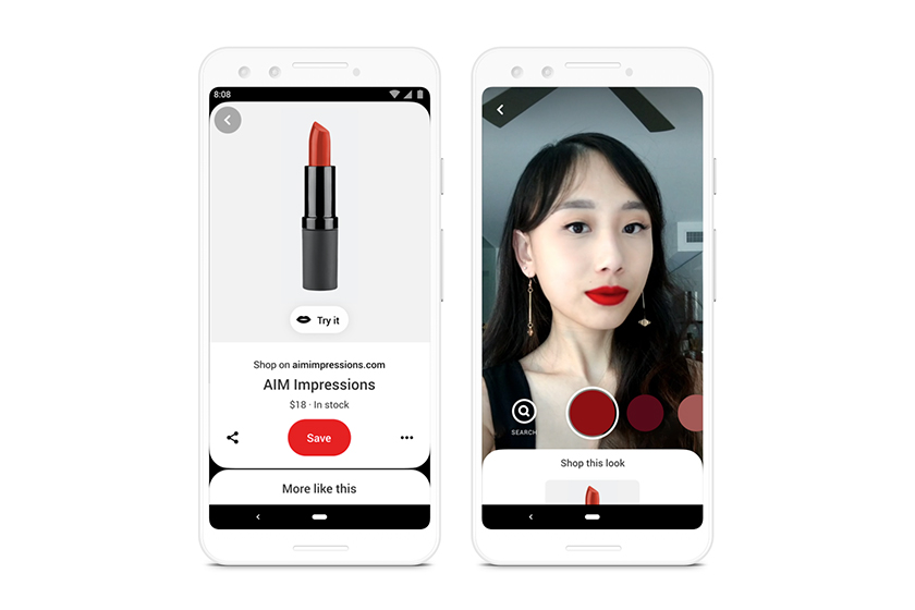 pinterest AR Beauty Try-On Lipstick Colour
