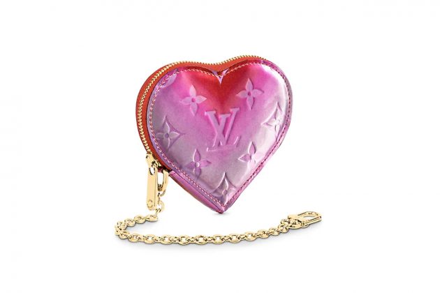 louis vuitton valentines day heart purse coin limited