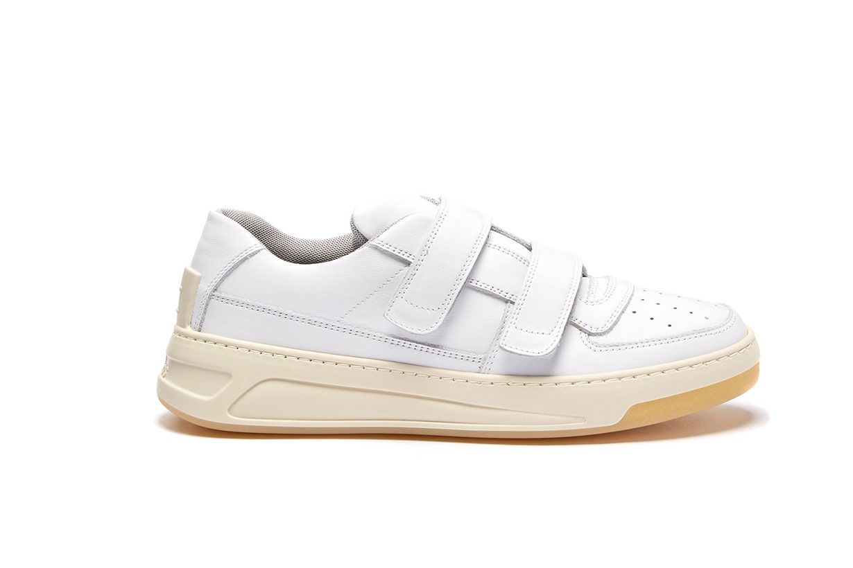 Steffey Velcro-strap Leather Trainers