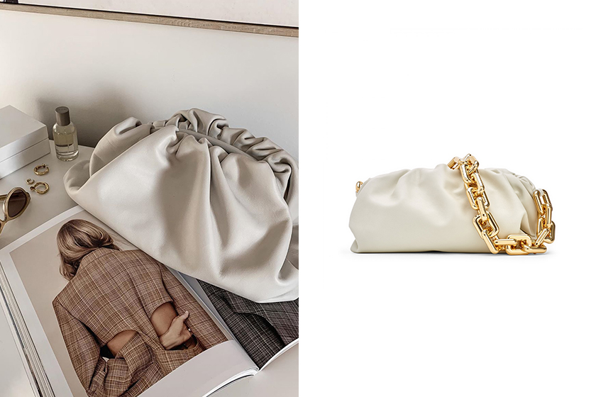 將掀起潮流：時尚女生最愛的 Bottega Veneta 雲朵手袋現在多了一條金屬掛鏈！