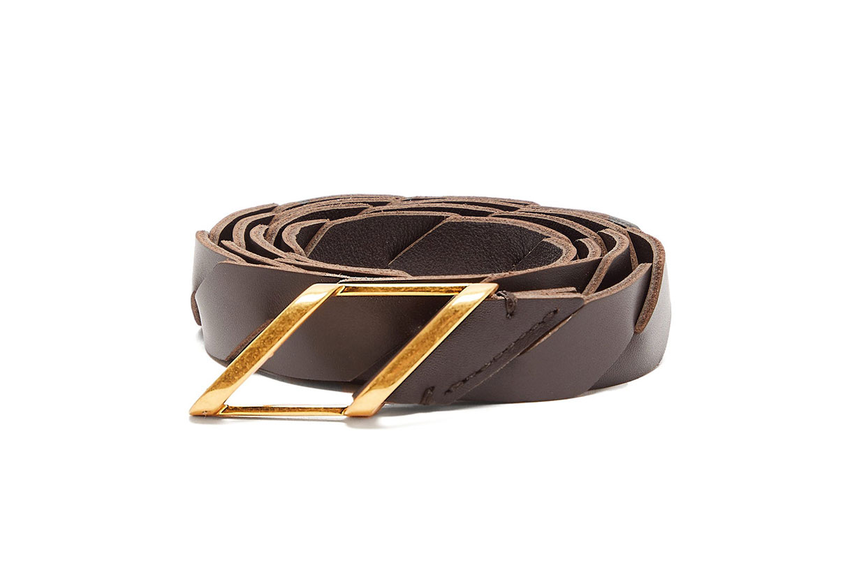 Woven-leather Belt
