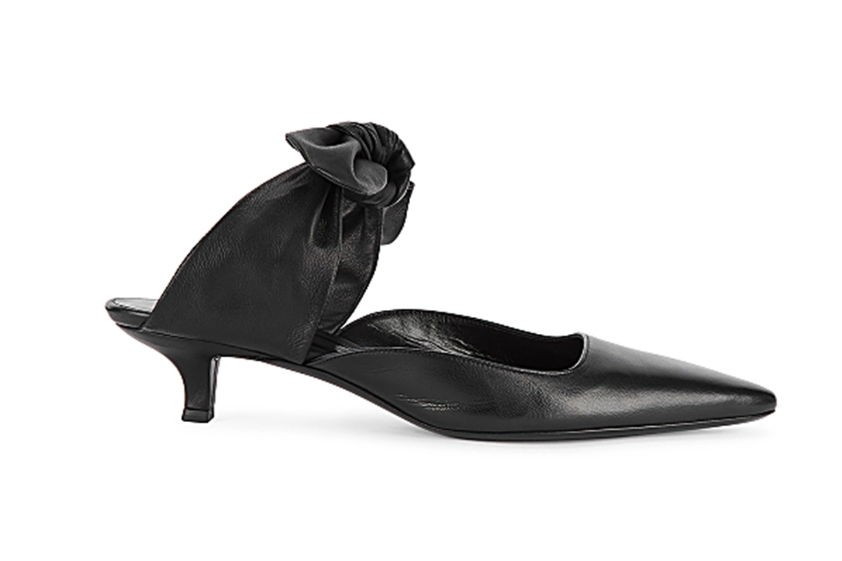Coco 50 black leather mules
