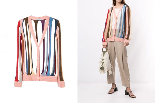 JW Anderson ss20 cardigan cut out design 