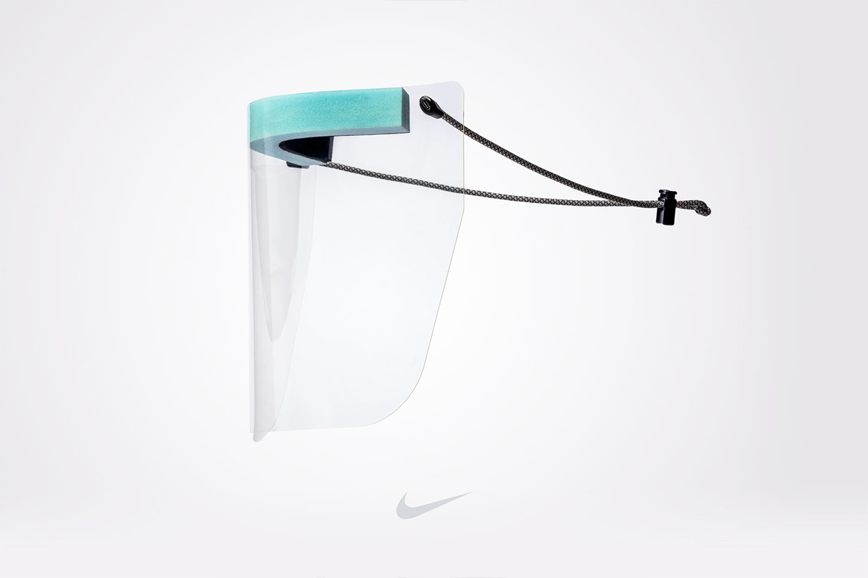 Nike 宣佈加入抗疫行列！以Nike Air 鞋底材料整造醫療專用防護面罩