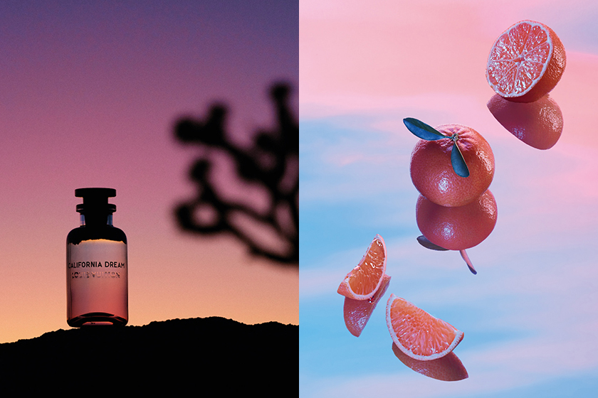Louis Vuitton 充滿夢幻情調的新香氛，漸層瓶身裡裝的是加州夕陽！
