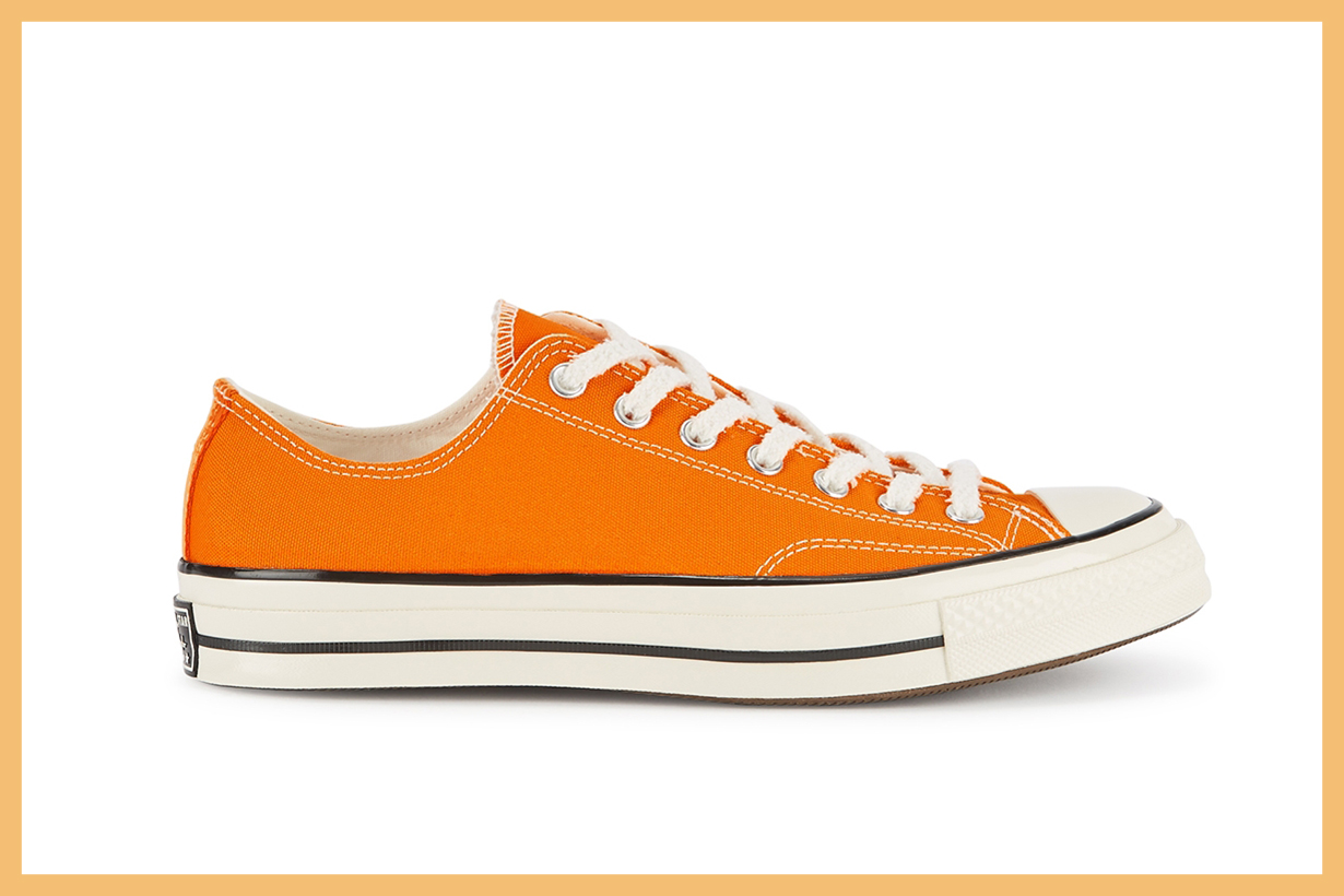 CONVERSE  Chuck 70 orange canvas sneakers