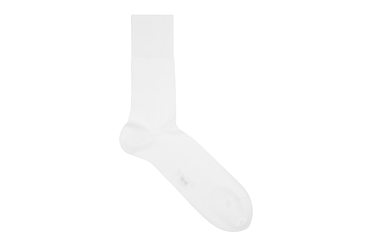 FALKE  Tiago white stretch-cotton socks