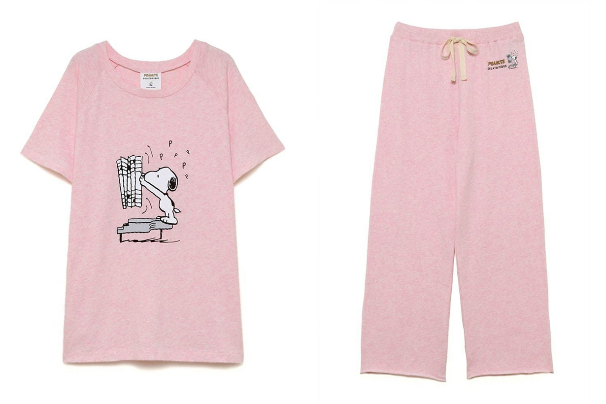 gelato pique snoopy peanuts home lifestyle loungewear collection 2020