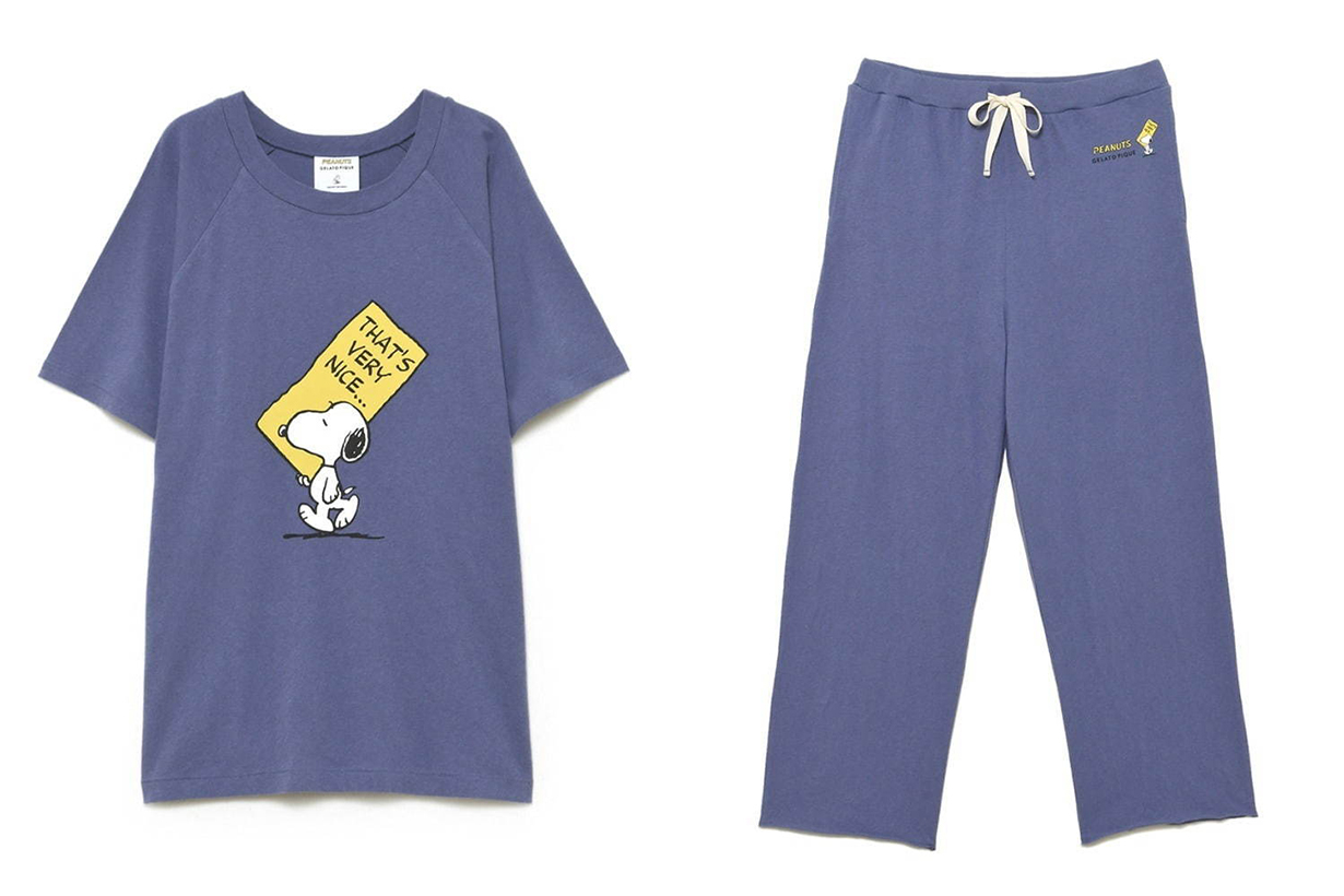 gelato pique snoopy peanuts home lifestyle loungewear collection 2020