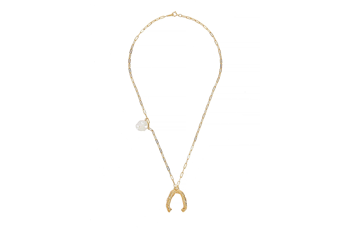 ALIGHIERI The Flashback River 24kt gold-plated necklace