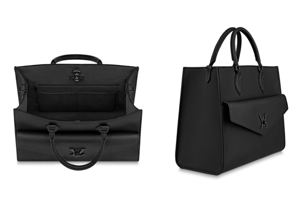 LOCKME TOTE MM Louis Vuitton Black Bag